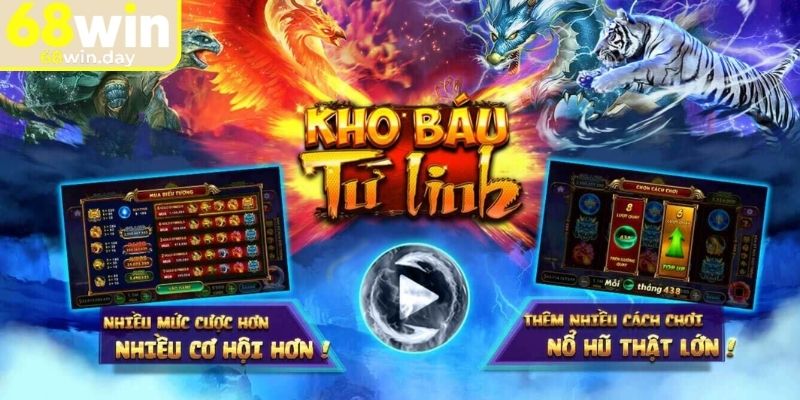 Tổng quan về nổ hũ Kho Báu Tứ Linh 68win và giải mã sức hút